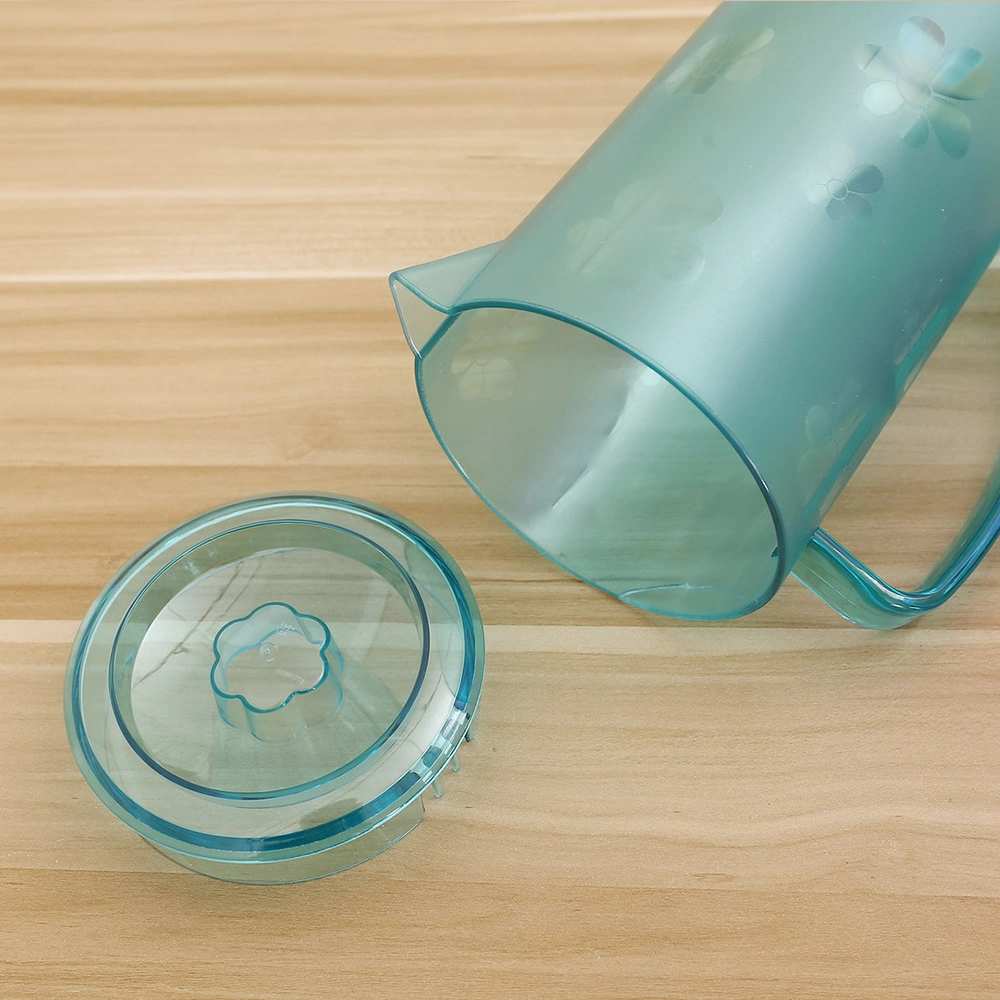 Transparent Corful Flower Plastic Water Cooler Water Jug