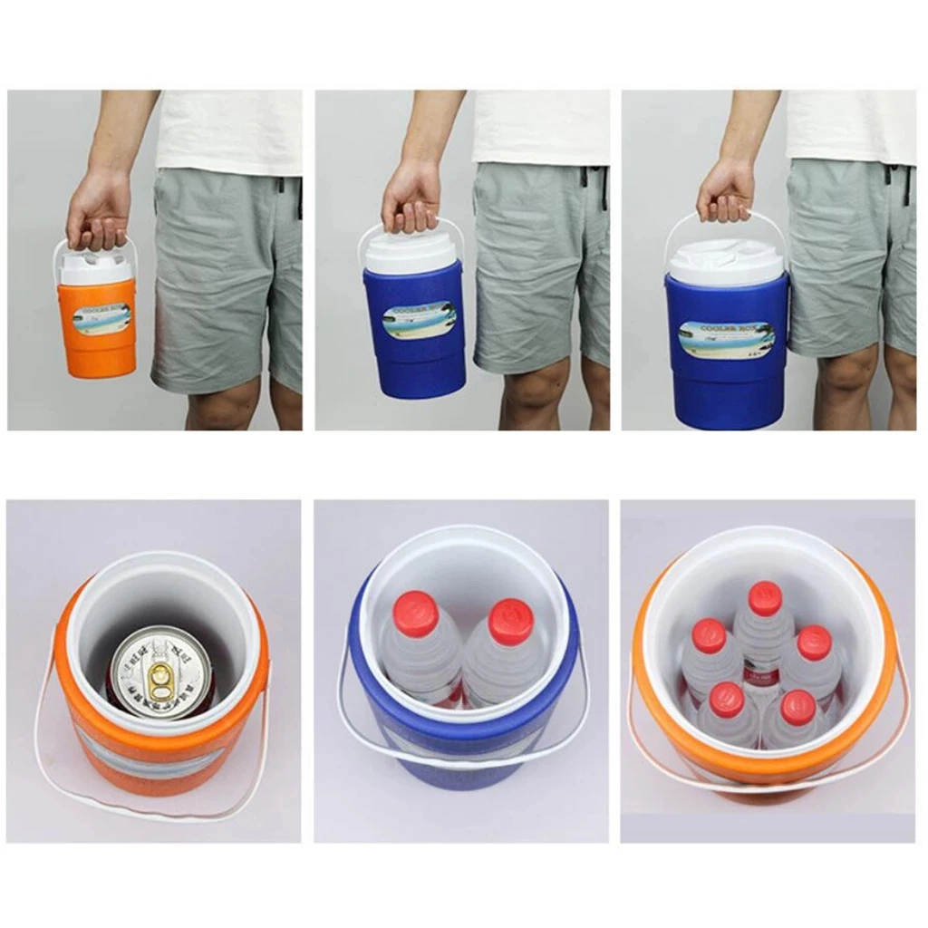 1L Insulated PU Form New Design Plastic Small Capacity Ice Cooler Jug for Outdoor Picnic Hiking Camping