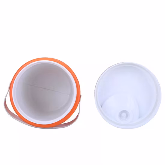 3L de boa qualidade à prova d'água PE ao ar livre fácil de transportar jarro refrigerador de água de espuma PU cor laranja com alça para acampamento